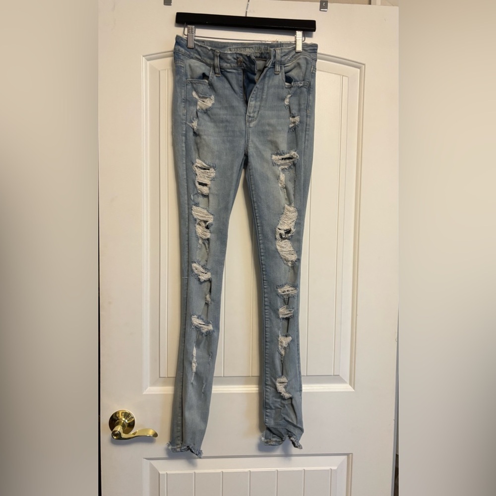 American Eagle Outfitters Super Hi-Rise Jeggings Size 4 X-Long